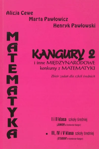 Kangury 2 i inne międzynarodowe konkursy z matematyki