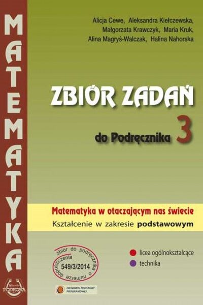 Zbiór zadań dla klasy 3. Kształcenie w zakresie podstawowym
